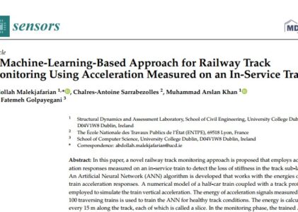 Latest paper published in the MDPI “Sensors”